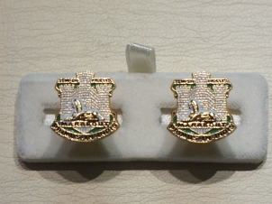 Devon and Dorset Regiment enamelled cufflinks - Click Image to Close